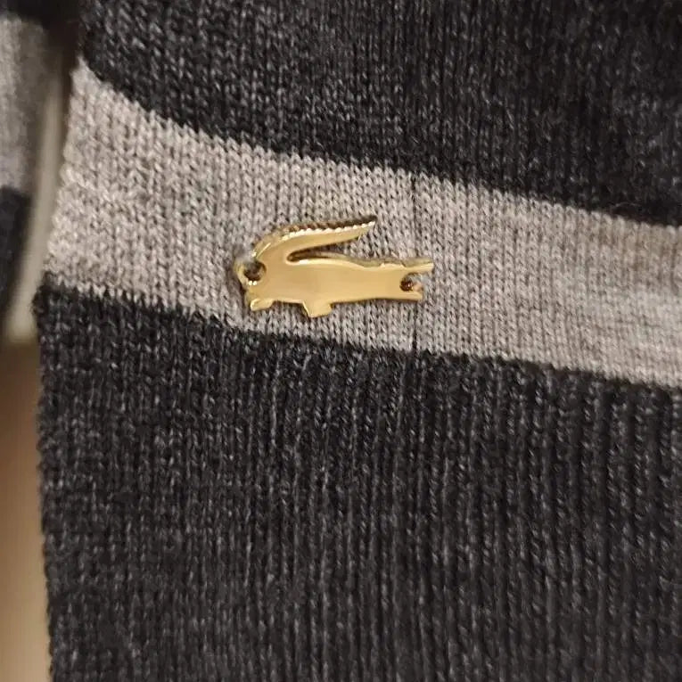 [BUNJANG] Lacoste Merino Stripe Cardigan / 34 라코스테 메리노 스트라이프 가디건