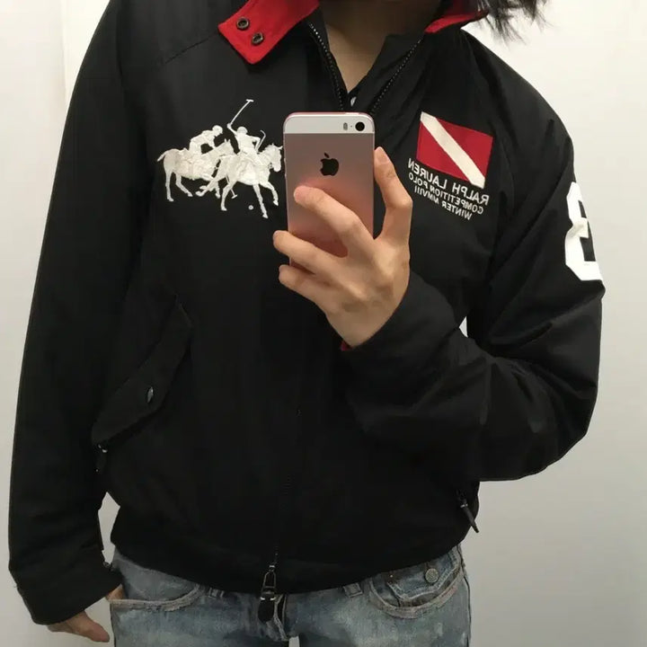 [BUNJANG] Polo Ralph Lauren Two-Way Blouson Jacket / 폴로 랄프로렌 투웨이 블루종 자켓