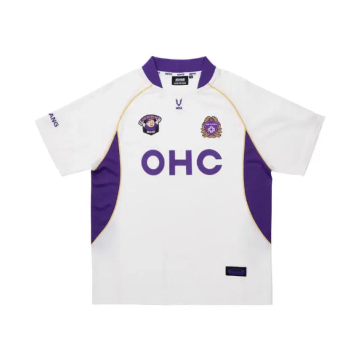 [BUNJANG] BAD DAD X FC Anyang 2025 Short Sleeve Jersey White / 빠더너스 x FC안양 2025 숏슬리브 져지 화이트