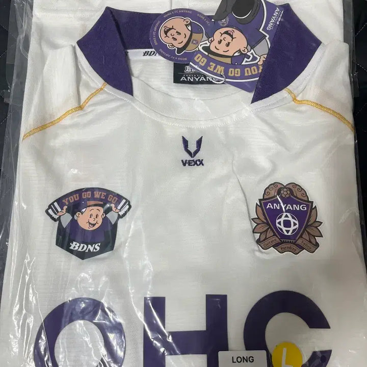 [BUNJANG] BAD DAD X FC Anyang 2025 Short Sleeve Jersey White / 빠더너스 x FC안양 2025 숏슬리브 져지 화이트