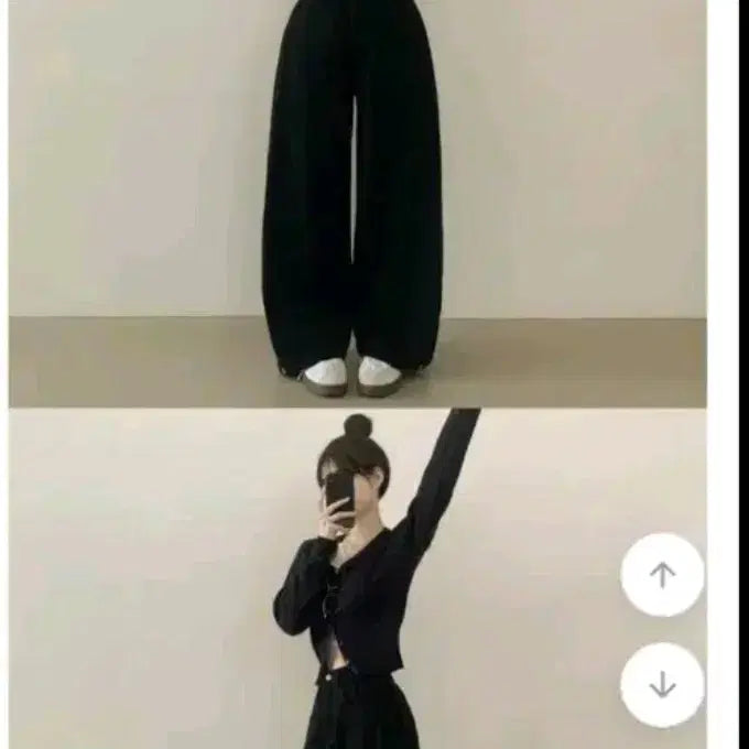 [BUNJANG] Black Wide Leg Jeans / 검종 와이드 청바지