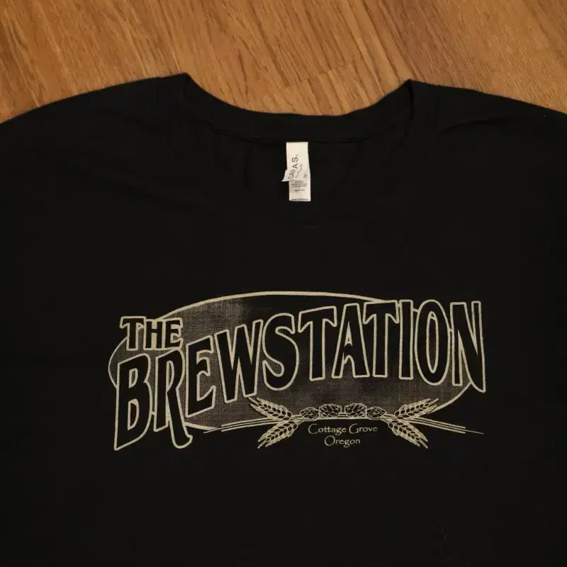 [BUNJANG] The Brewstation Logo T-Shirt Black / 더 브루스테이션 반팔 티셔츠 블랙 판매