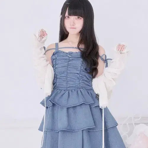 [BUNJANG] Pal elfy Shirring Tiered Camisole Dress / Pal elfy 팔엘피 셔링 티어드 캐미 원피스