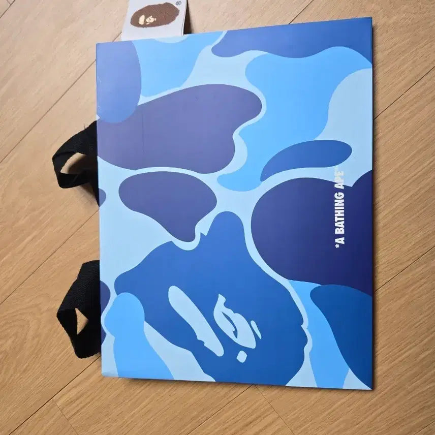 [BUNJANG] BAPE Camo Shopping Bag Blue Small / 베이프 카모 쇼핑백 블루 S