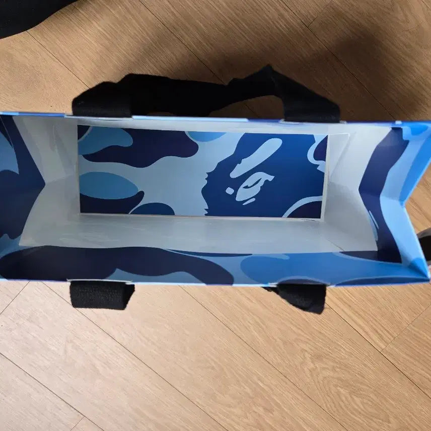 [BUNJANG] BAPE Camo Shopping Bag Blue Small / 베이프 카모 쇼핑백 블루 S