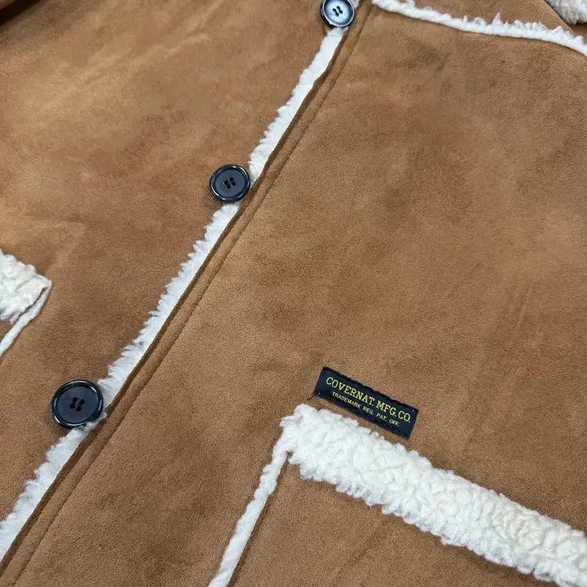 [BUNJANG] Covernat Suede Shearling Jacket / 커버낫 세무 무스탕 자켓