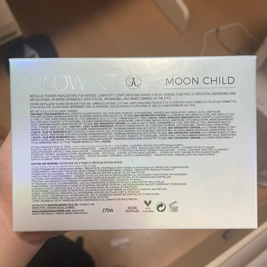 [BUNJANG] Anastasia Beverly Hills Moonchild Glow Kit Highlighter Palette / 아나스타샤 베버리힐즈 문차일드 글로우 키트 하이라이터 팔레트