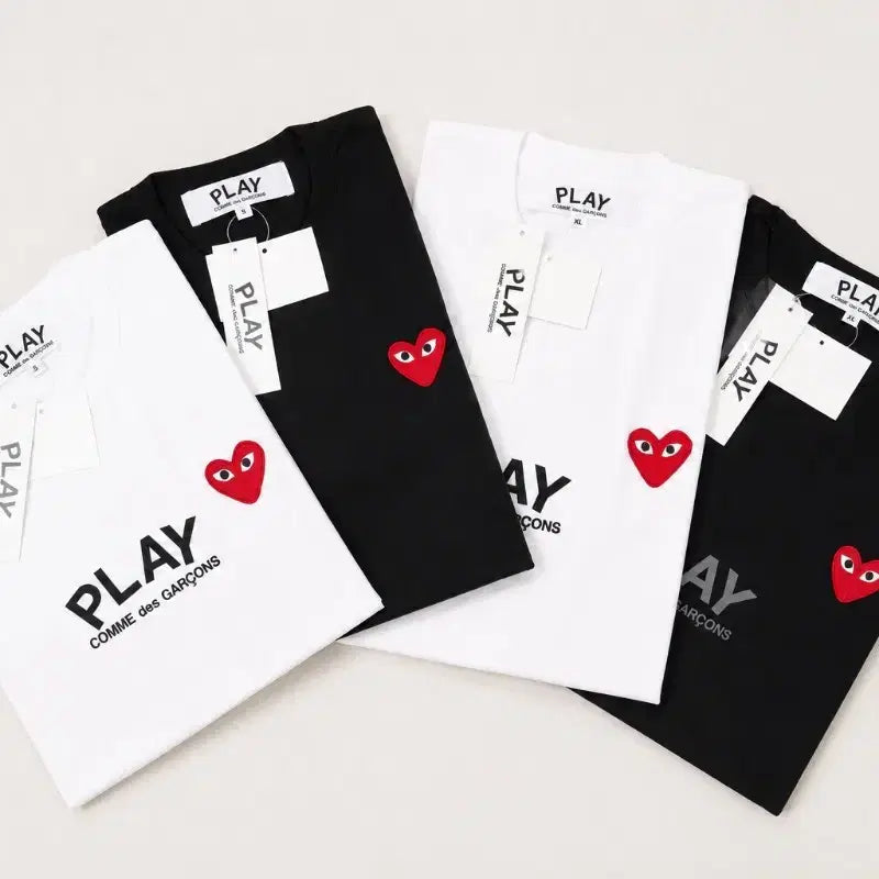 [BUNJANG] Comme des Garçons Play Unisex Short Sleeve T-Shirt / 남녀공용 꼼데가르송 반팔티