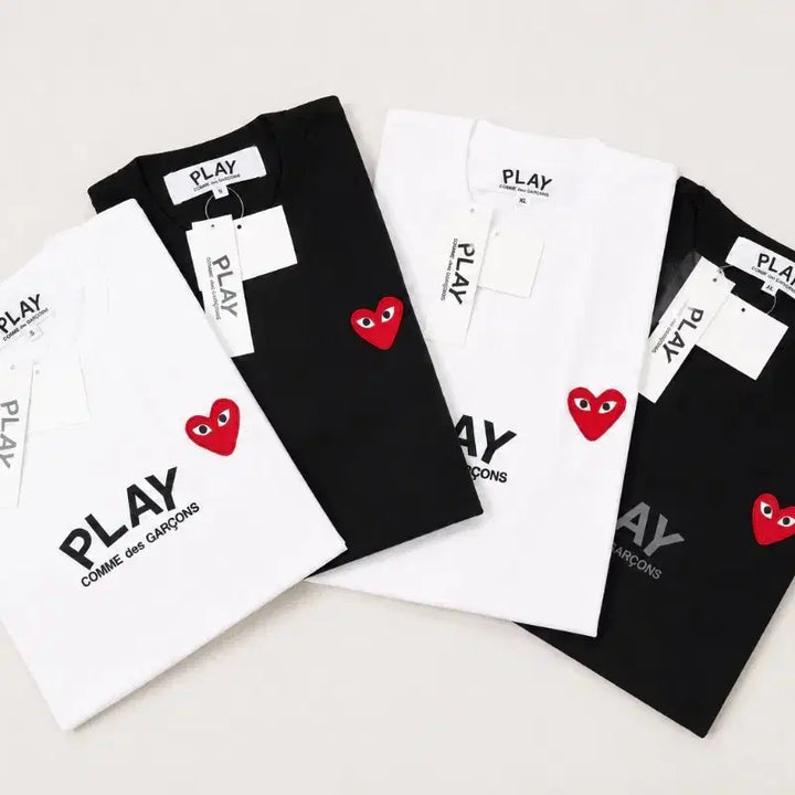[BUNJANG] Comme des Garçons Play Unisex Short Sleeve T-Shirt / 남녀공용 꼼데가르송 반팔티
