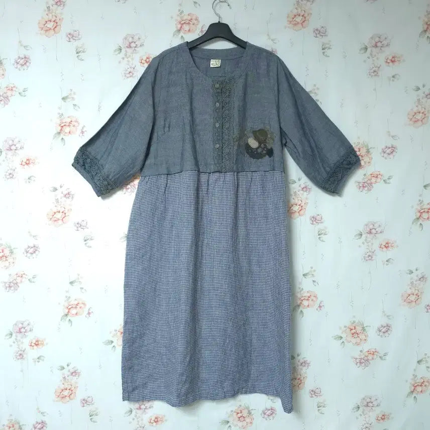 [BUNJANG] Michelle Lee Linen One-Piece Dress / 새것) 미쉘리 린넨 원피스