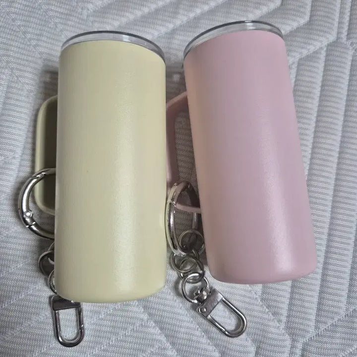 [BUNJANG] Starbucks Mini Tumbler Keyring Set (Pink/Butter Yellow) / 스타벅스 미니 텀블러 키링(핑크/버터옐로우) 일괄