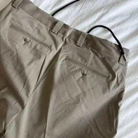 [BUNJANG] MFP Paris Straight Leg Cotton Trousers Beige / mfpen 면바지