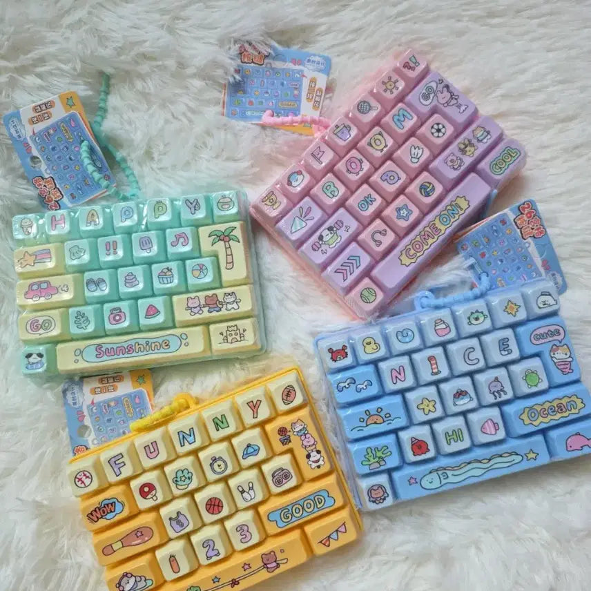 [BUNJANG] Oversized Keycap Clicker Toy (Set of 8) / 대왕 키캡 클리커