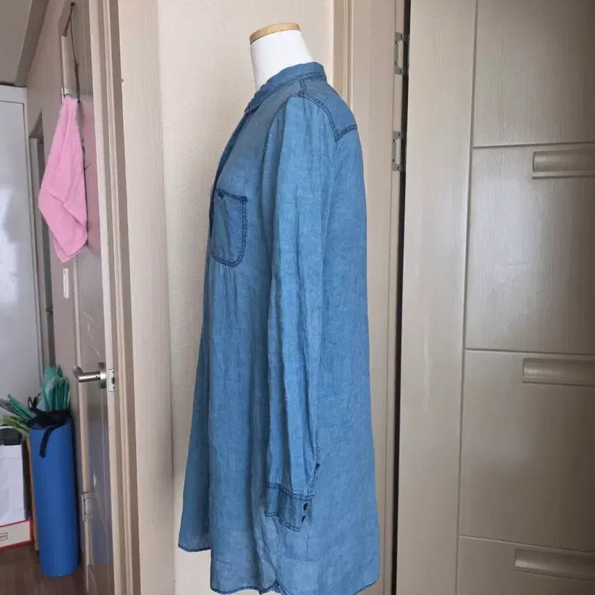 [BUNJANG] Massimo Dutti Linen Long Shirt Dress / 마시모뚜띠 원피스 (롱남방)