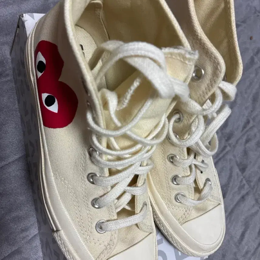 [BUNJANG] Comme des Garçons x Converse Ivory 235mm Sneakers / 꼼데가르송 컨버스 235
