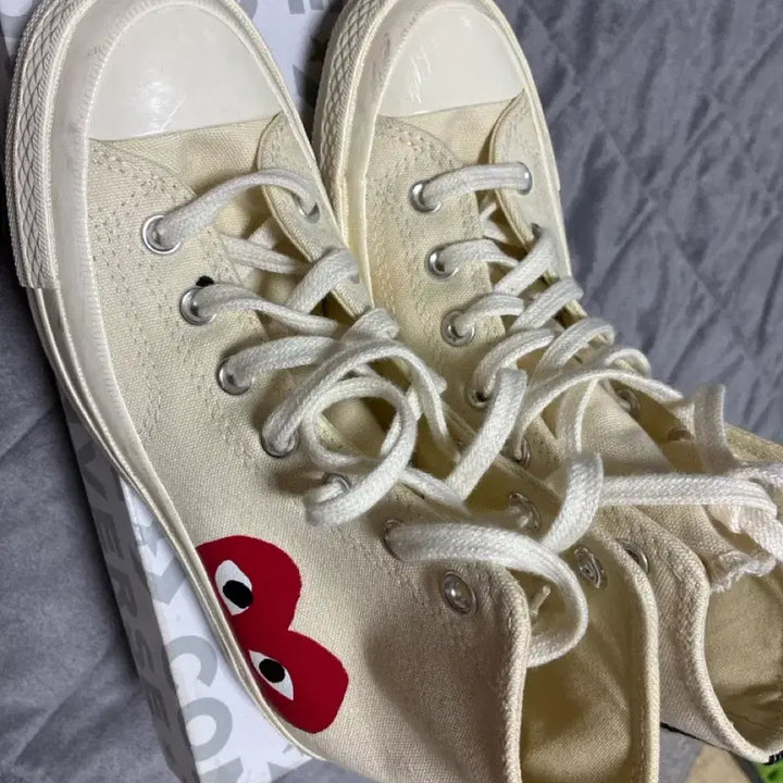 [BUNJANG] Comme des Garçons x Converse Ivory 235mm Sneakers / 꼼데가르송 컨버스 235