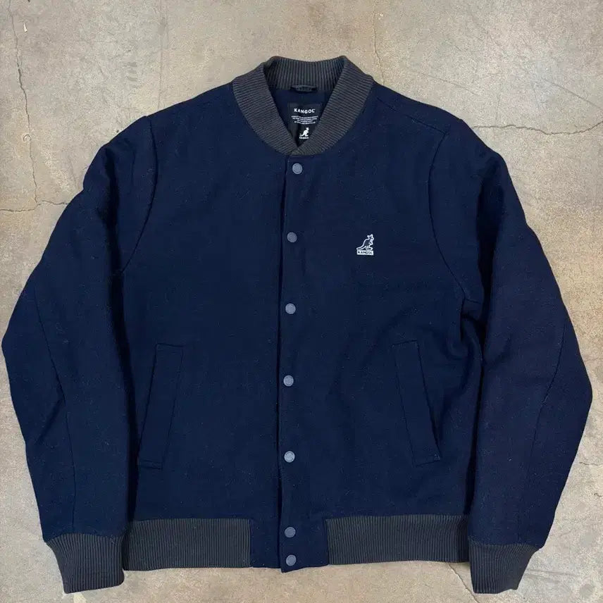 [BUNJANG] Kangol Varsity Jacket Navy / 캉골 야구 점퍼 네이비