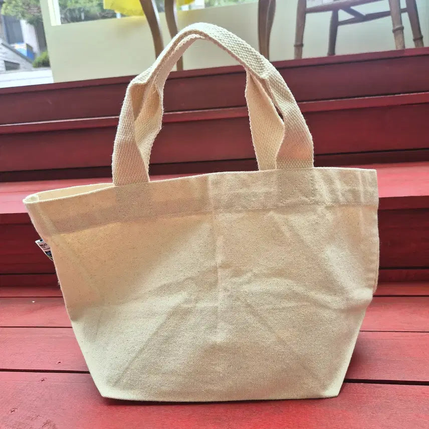 [BUNJANG] Hanshin Koshien Stadium Fairtrade Natural Canvas Mini Tote Bag / 일본 한신 고시엔 스타디움 페어트레이드 내추럴 캔버스백