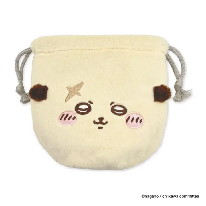 [BUNJANG] Chiikawa Racco Face Pouch / 치이카와 랏코 페이스 복조리 파우치