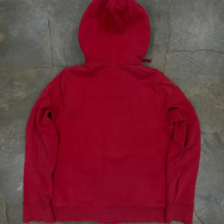 [BUNJANG] Abercrombie &amp; Fitch Fleece Lined Zip-Up Hoodie Red / 아베크롬비 후드집업 레드