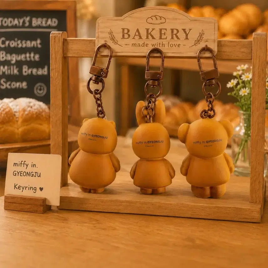 [BUNJANG] Miffy Cafe Peanut Bread Keychain Random / 경주 미피카페 땅콩빵 키링 랜덤