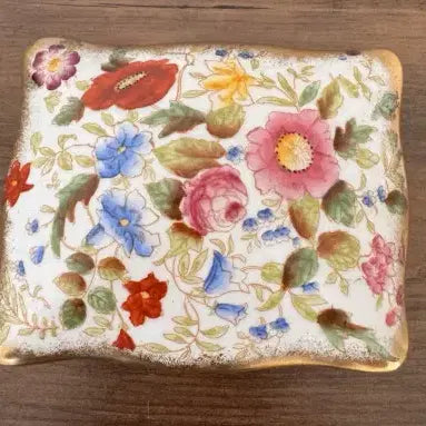 [BUNJANG] Hammerley Queen Anne Heavy Gold Square Trinket Dish / 해머슬리 퀸앤  헤비골드 스퀘어 트링켓 디쉬.