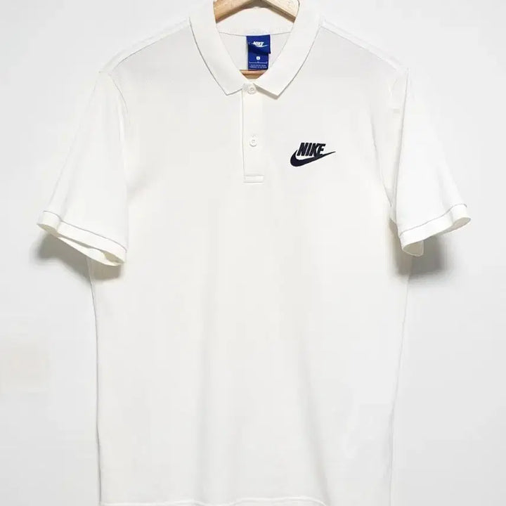[BUNJANG] Nike Black Logo Short Sleeve Polo Shirt White Size 100 / 나이키 블랙로고 반팔 카라티 100사이즈 화이트
