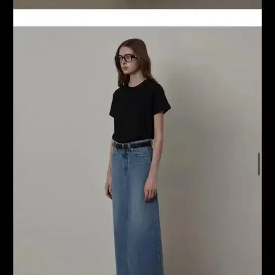 [BUNJANG] Queensrabbit Long Denim Maxi Skirt / 퀸스래빗 롱 데님 맥시 스커트