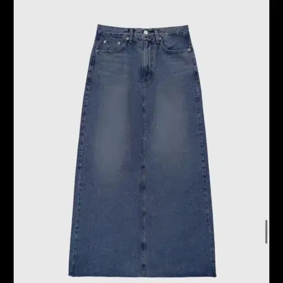 [BUNJANG] Queensrabbit Long Denim Maxi Skirt / 퀸스래빗 롱 데님 맥시 스커트