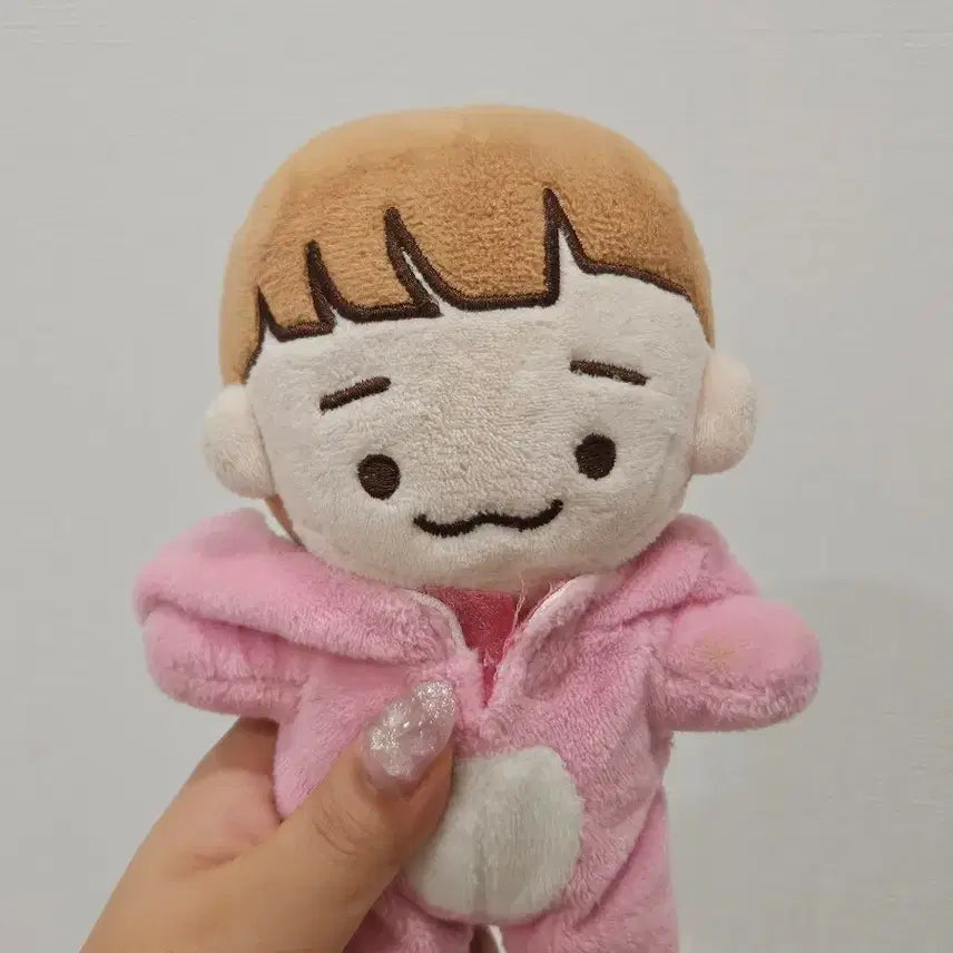 [BUNJANG] EXO Chen Jjobi Plush Doll (Pink Bear Outfit) / 엑소 첸 죠빠비 솜인형 비공굿