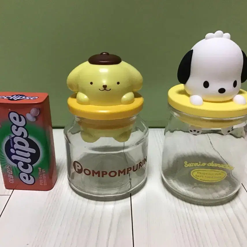 [BUNJANG] Sanrio Pompompurin &amp; Pochacco Canister Bundle Set / 산리오 폼폼푸린, 포차코 캐니스터