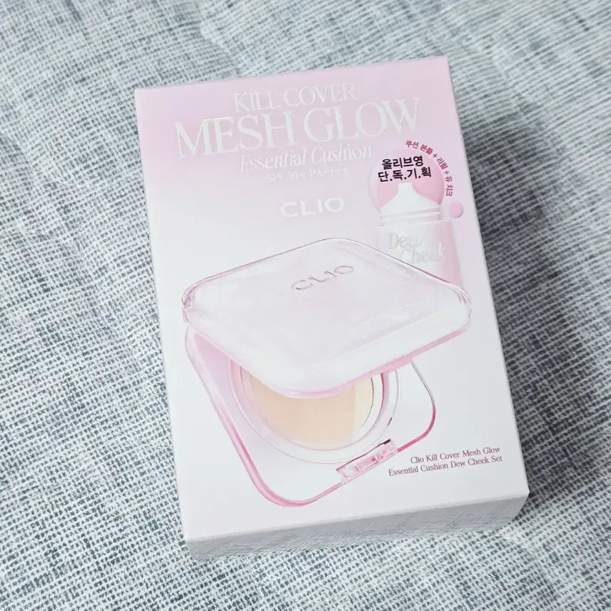 [BUNJANG] Clio Kill Cover Mesh Glow Essential Cushion SPF50+ PA++++ 19N Porcelain (Sealed) / [미개봉] 클리오 NEW 킬커버 메쉬 글로우 에센셜 쿠션 -19N 포슬린