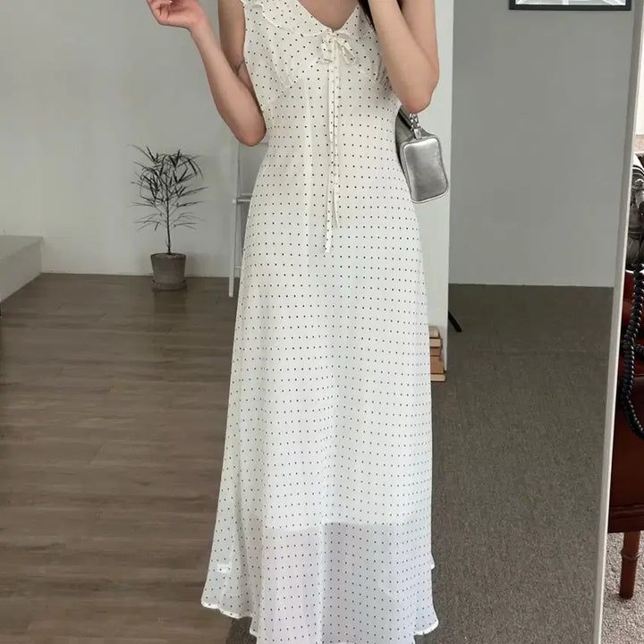 [BUNJANG] Polka Dot Long Skirt / 도트 롱스커트