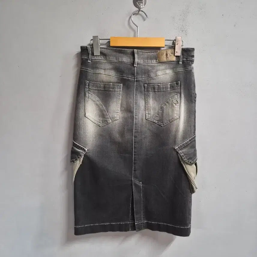 [BUNJANG] Maryley Italian Denim Cargo Long Skirt / 이탈리아 Maryley 데님 카고 롱 스커트 M