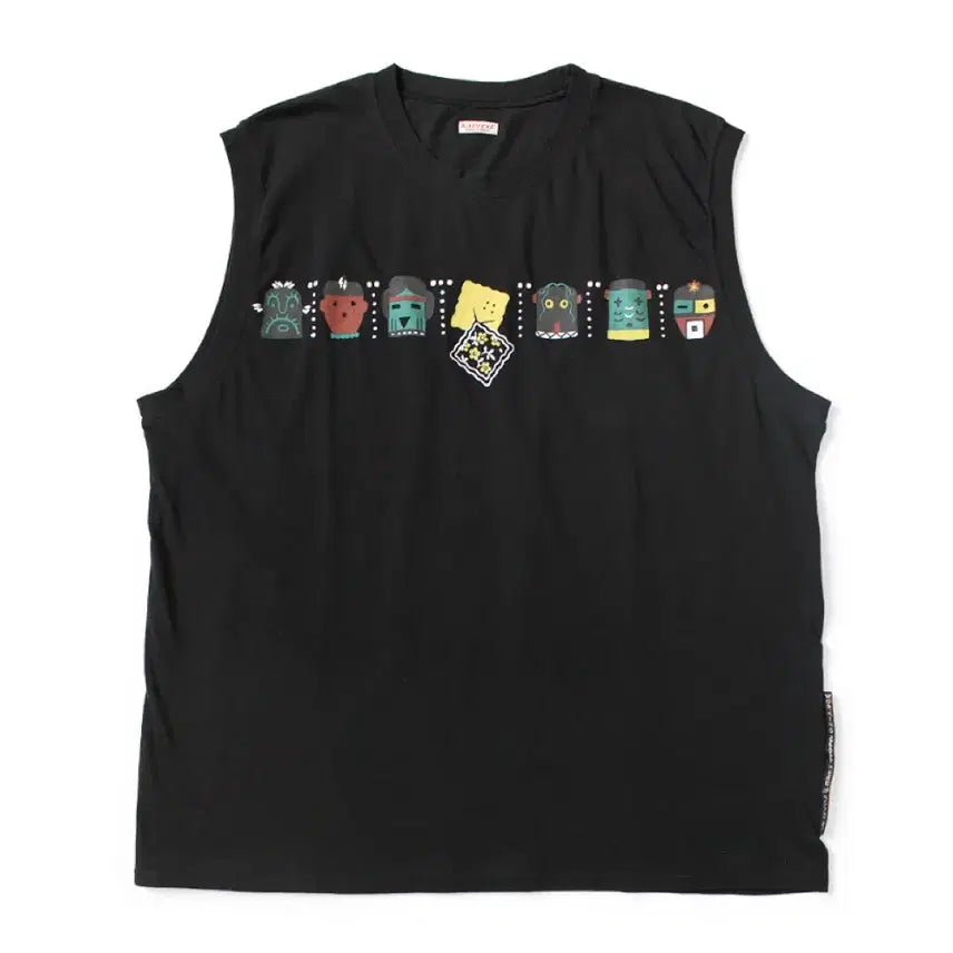 [BUNJANG] KAPITAL Kachina Big Sleeveless T-Shirt Size 3 / [새상품] KAPITAL 캐피탈 나시 패키쉬&amp;카치나 빅 티셔츠 민소매