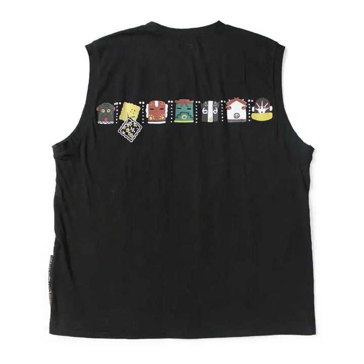 [BUNJANG] KAPITAL Kachina Big Sleeveless T-Shirt Size 3 / [새상품] KAPITAL 캐피탈 나시 패키쉬&amp;카치나 빅 티셔츠 민소매