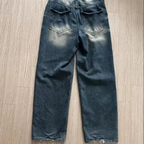 [BUNJANG] Washing Wide Denim Pants / 워싱 와이드 데님 팬츠