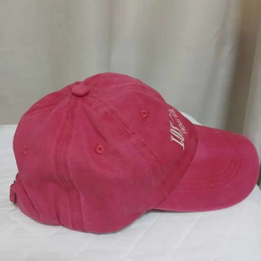 [BUNJANG] Vintage Los Angeles Embroidered Baseball Cap Pink New / 빈티지 로스앤젤레스 자수 캡 모자 핑크 새상품