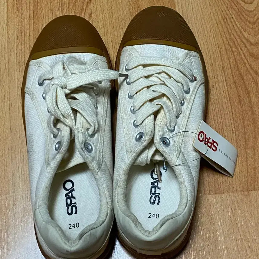 [BUNJANG] SPAO Canvas Shoes Ivory Size 240 / 스파오 캔버스화 아이보리 240