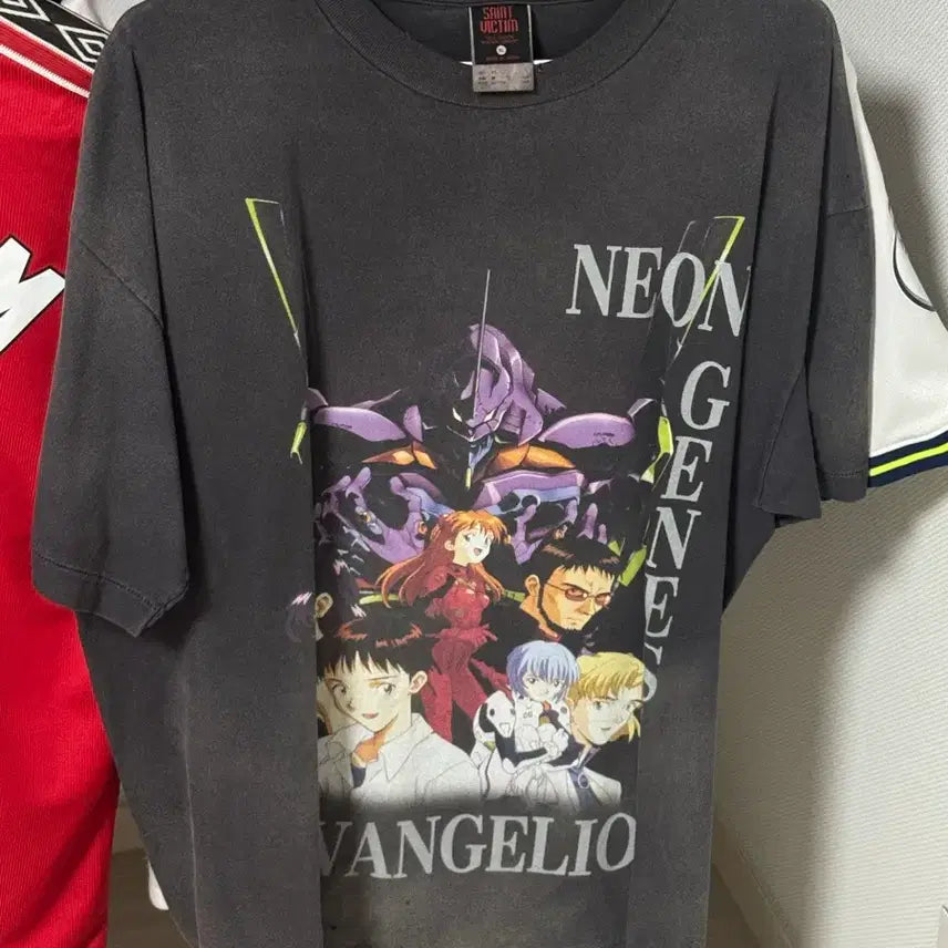 [BUNJANG] Saint Michael Short Sleeve T-Shirt / 세인트미카엘 에반게리온 반팔 세인트마이클