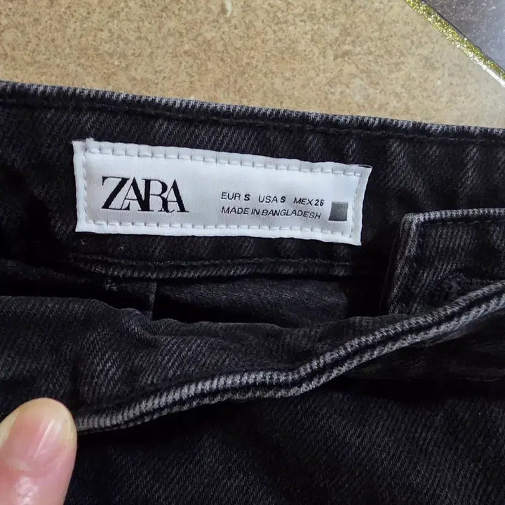 [BUNJANG] ZARA Denim Skirt Pants Black / 자라 데님 치마바지