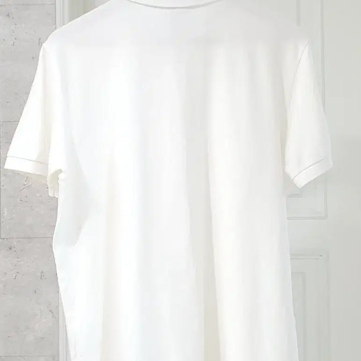 [BUNJANG] Lacoste Casual Short-Sleeve T-Shirt White / 라코스테 캐주얼 반팔티 화이트 110