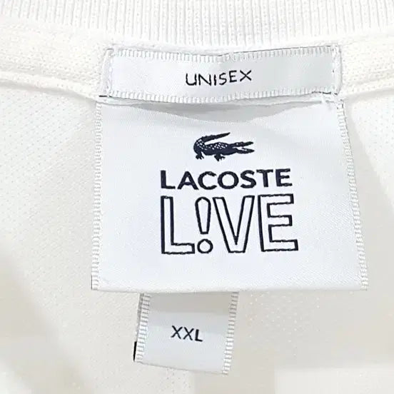 [BUNJANG] Lacoste Casual Short-Sleeve T-Shirt White / 라코스테 캐주얼 반팔티 화이트 110