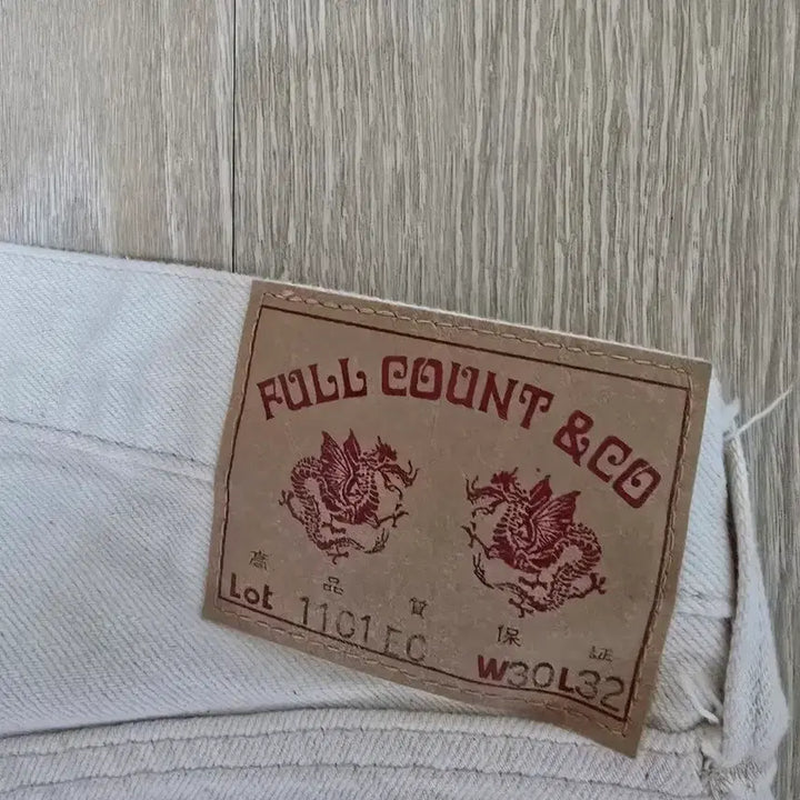 [BUNJANG] Fullcount 1101 Ecru Denim Jeans / 풀카운트 1101 에크루