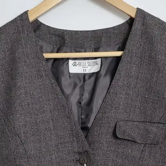 [BUNJANG] BELLE SUZUYA Gray Blazer Vest [M] / 새상품 BELLE SUZUYA 그레이 블레이저 베스트 [M]