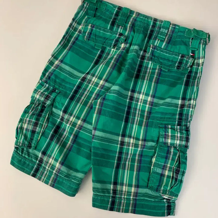 [BUNJANG] Tommy Hilfiger Check Cargo Shorts / 타미 체크 카고 반바지