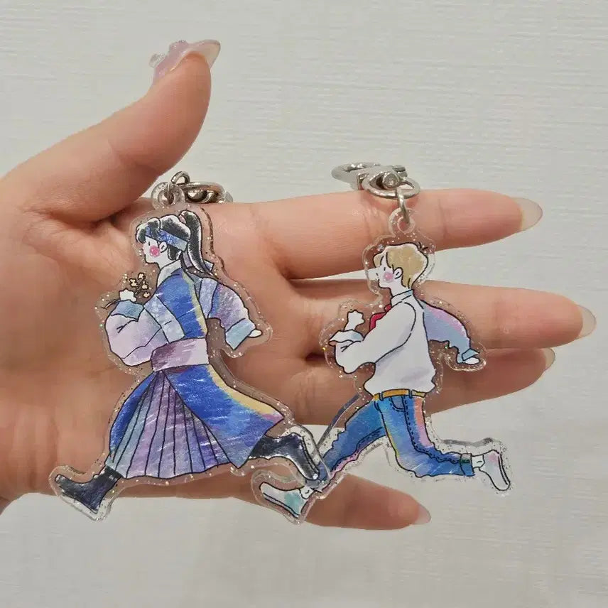 [BUNJANG] EXO Baekhyun Boboimyeonsil Prince Woon (Love Me Right Version) Acrylic Keychain Set / 엑소 백현 키링 세트 보보경심려 왕은이, 럽미라잇 버전 비공굿