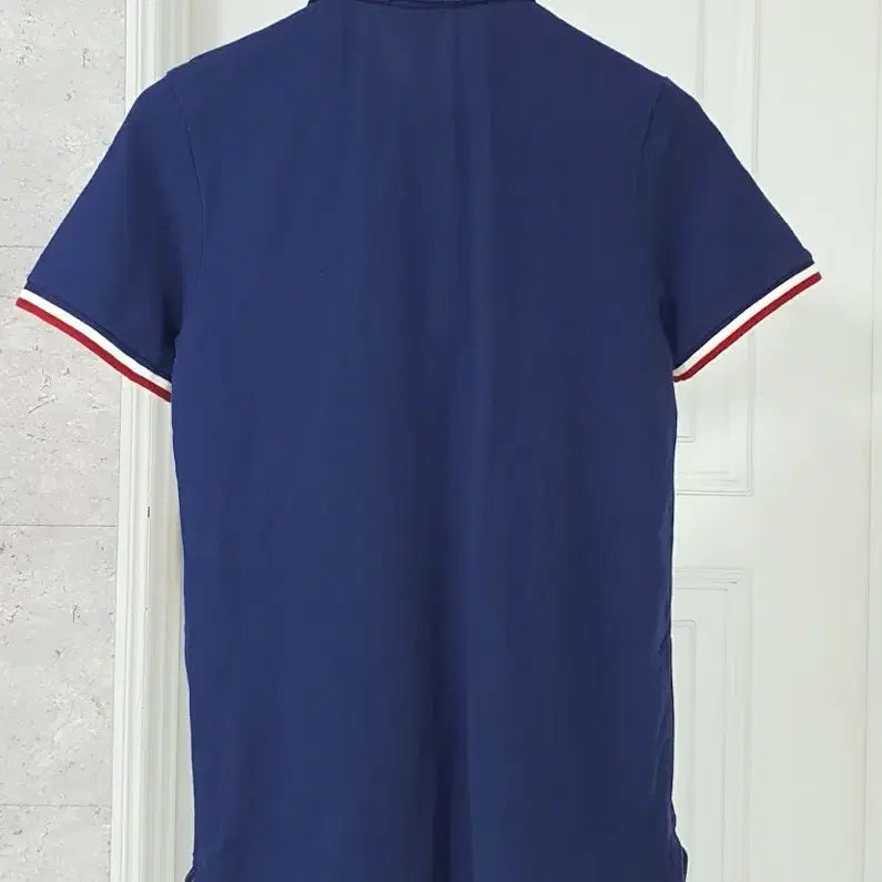 [BUNJANG] Hazzys Slim Fit Big Logo Short Sleeve Polo Shirt Navy / 헤지스 슬림핏 빅로고 반팔 카라티 95 네이비