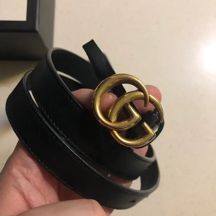 [BUNJANG] Gucci Marmont 2cm Belt Gold Buckle / [80]구찌 마몬트 2cm 벨트 금장