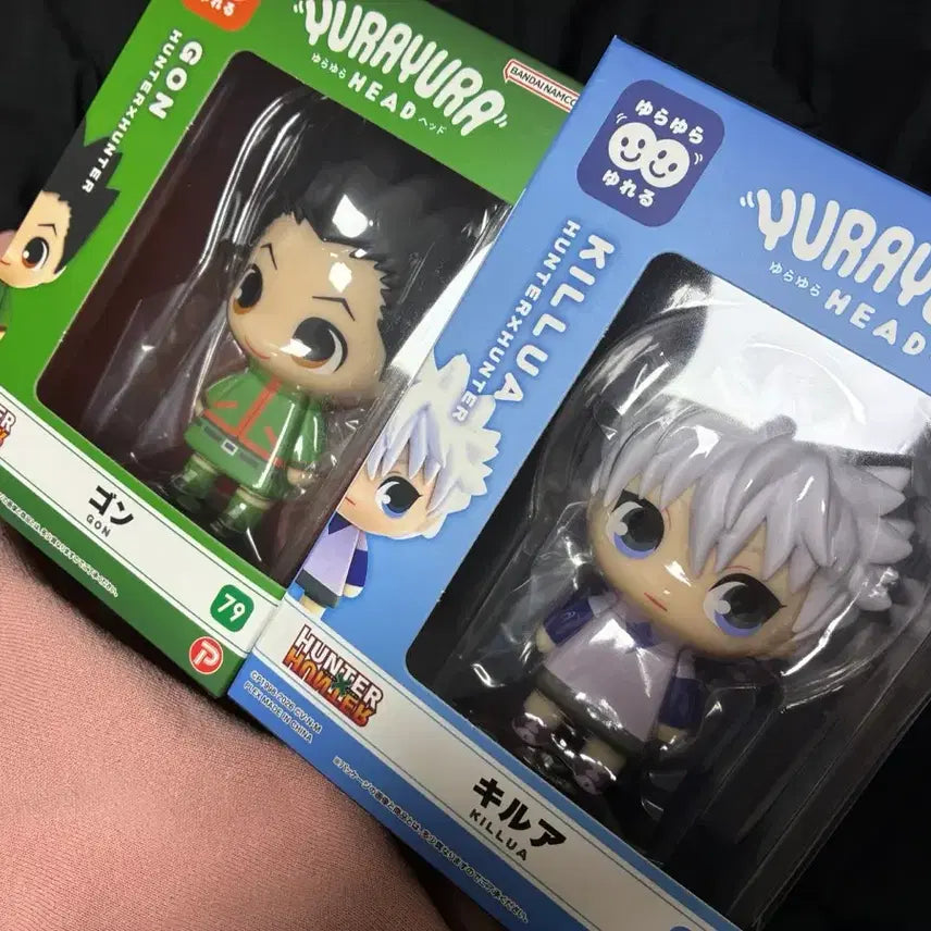 [BUNJANG] Yurayura Head Hunter x Hunter Killua &amp; Gon Figure / 유라유라헤드 헌터X헌터 키르아 곤